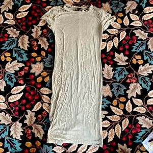 Forever 21 Sage Green T-Shirt Dress Mid-Length